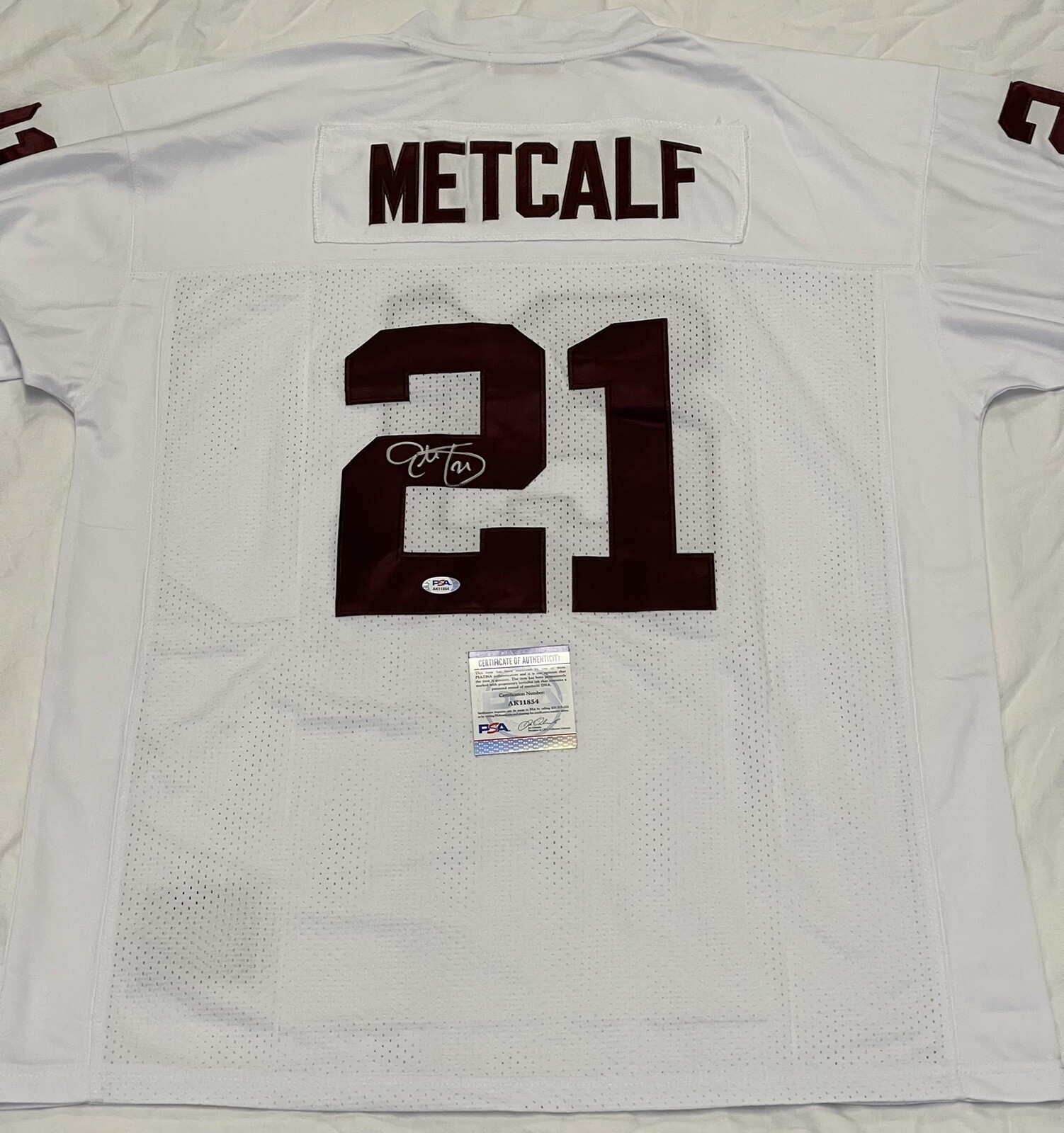 Eric Metcalf Signed Autographed Cleveland Browns Throwback Jersey Psa/Dna
