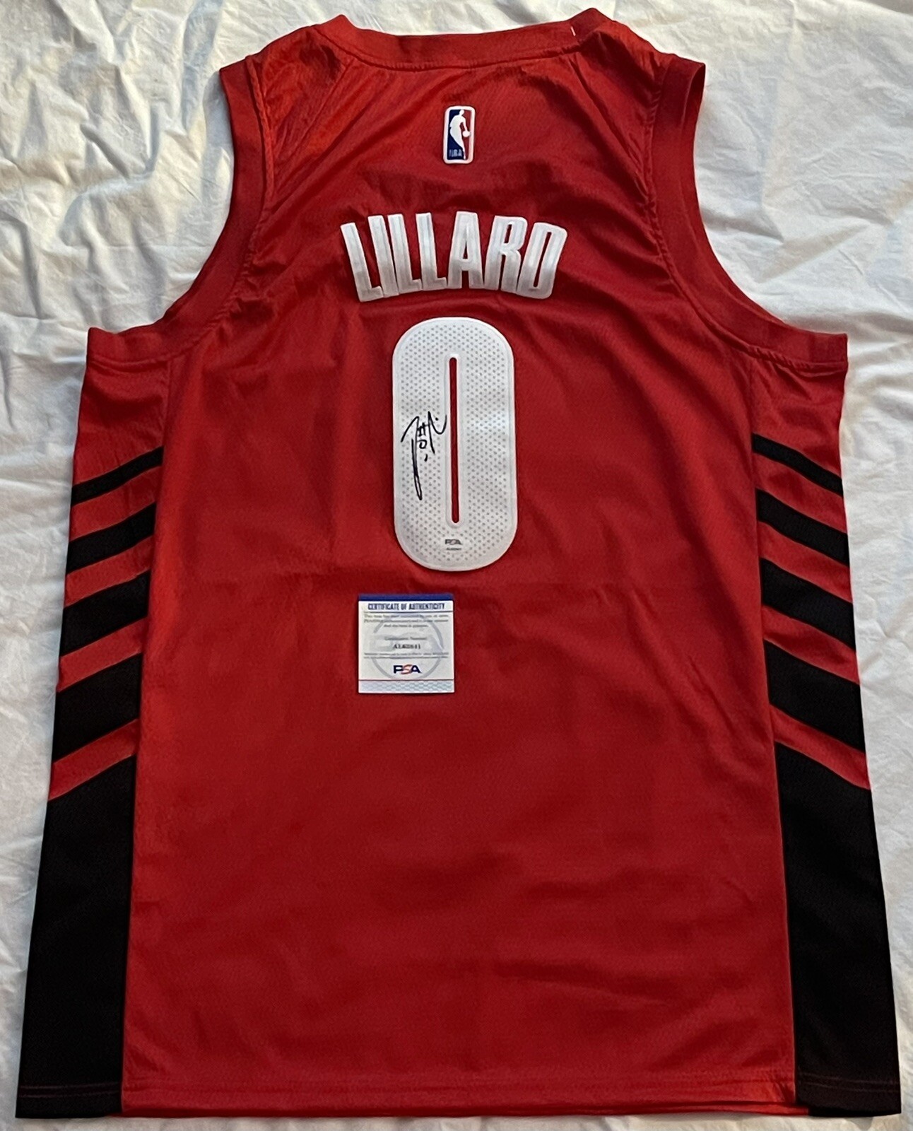 Damian Lillard Signed Autographed Portland Trail Blazers Jersey Dame PSA/DNA
