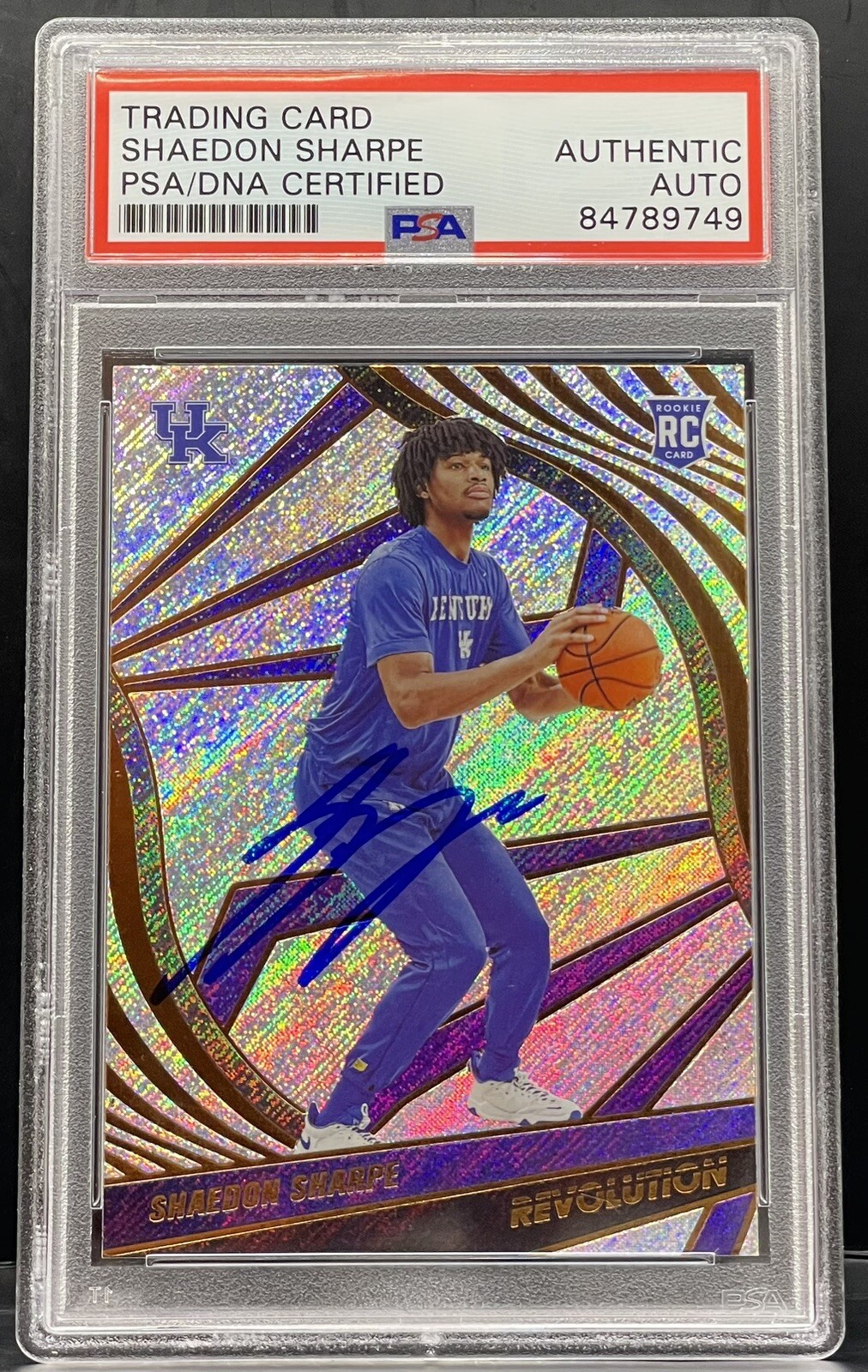 Shaedon Sharpe 2022 Chronicles Revolution Rookie Signed Trail Blazers PSA/DNA
