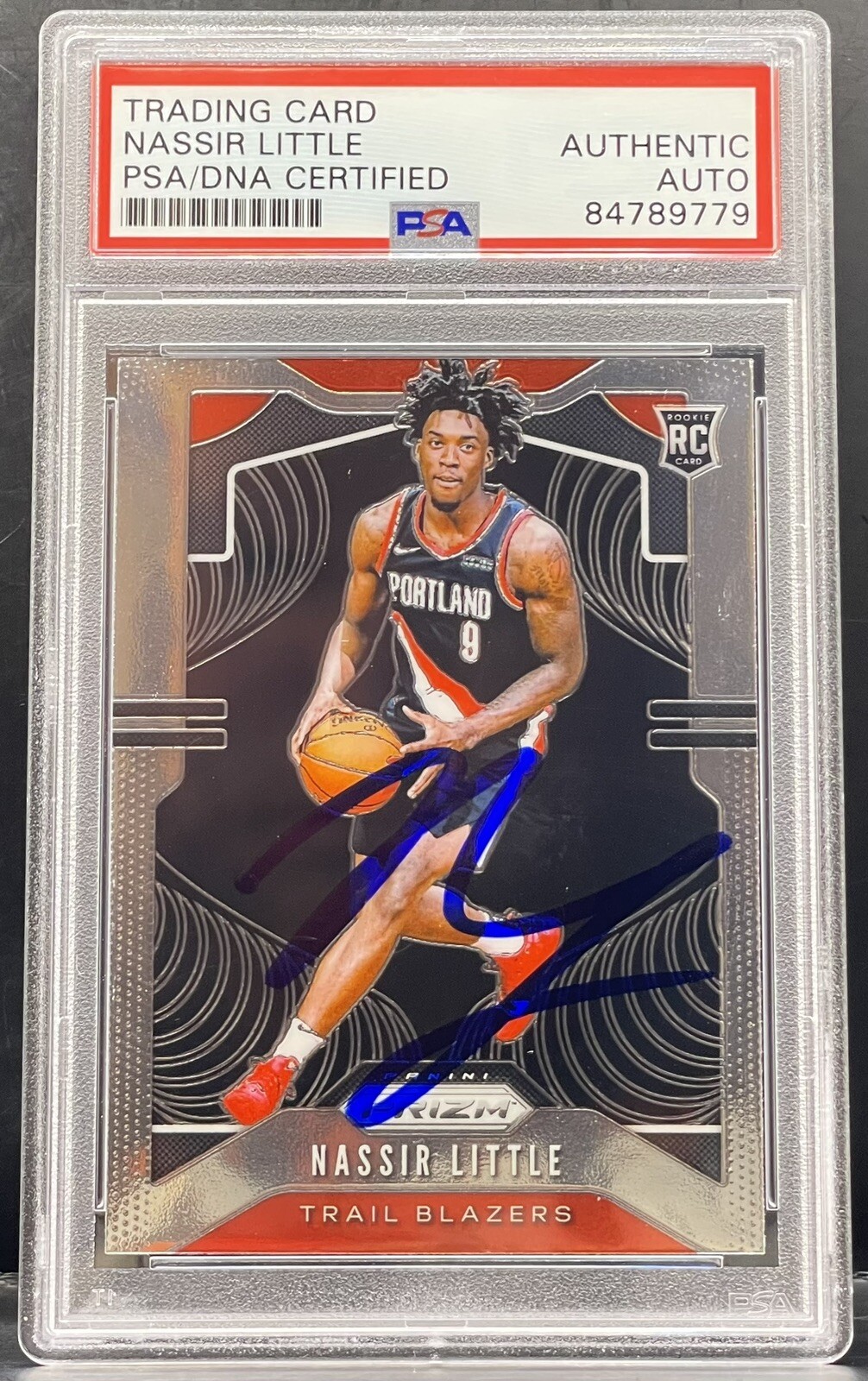 2019-20 Prizm #269 Nassir Little Signed Rookie Card AUTO PSA/DNA Slabbed RC
