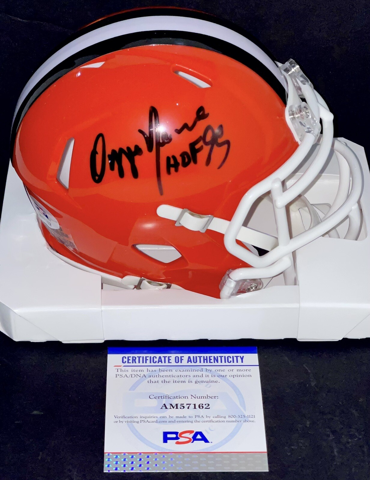Ozzie Newsome Signed Autographed Cleveland Browns Mini Helmet PSA/DNA
