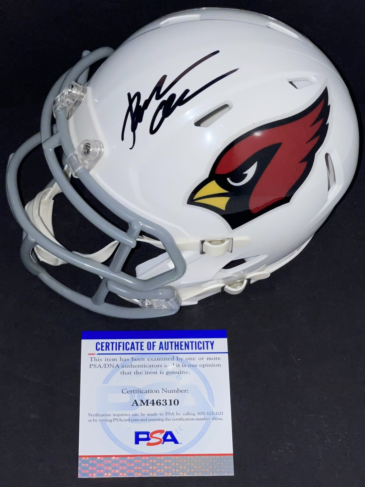 Jonathan Gannon Signed Autographed Arizona Cardinals Mini Helmet PSA/DNA
