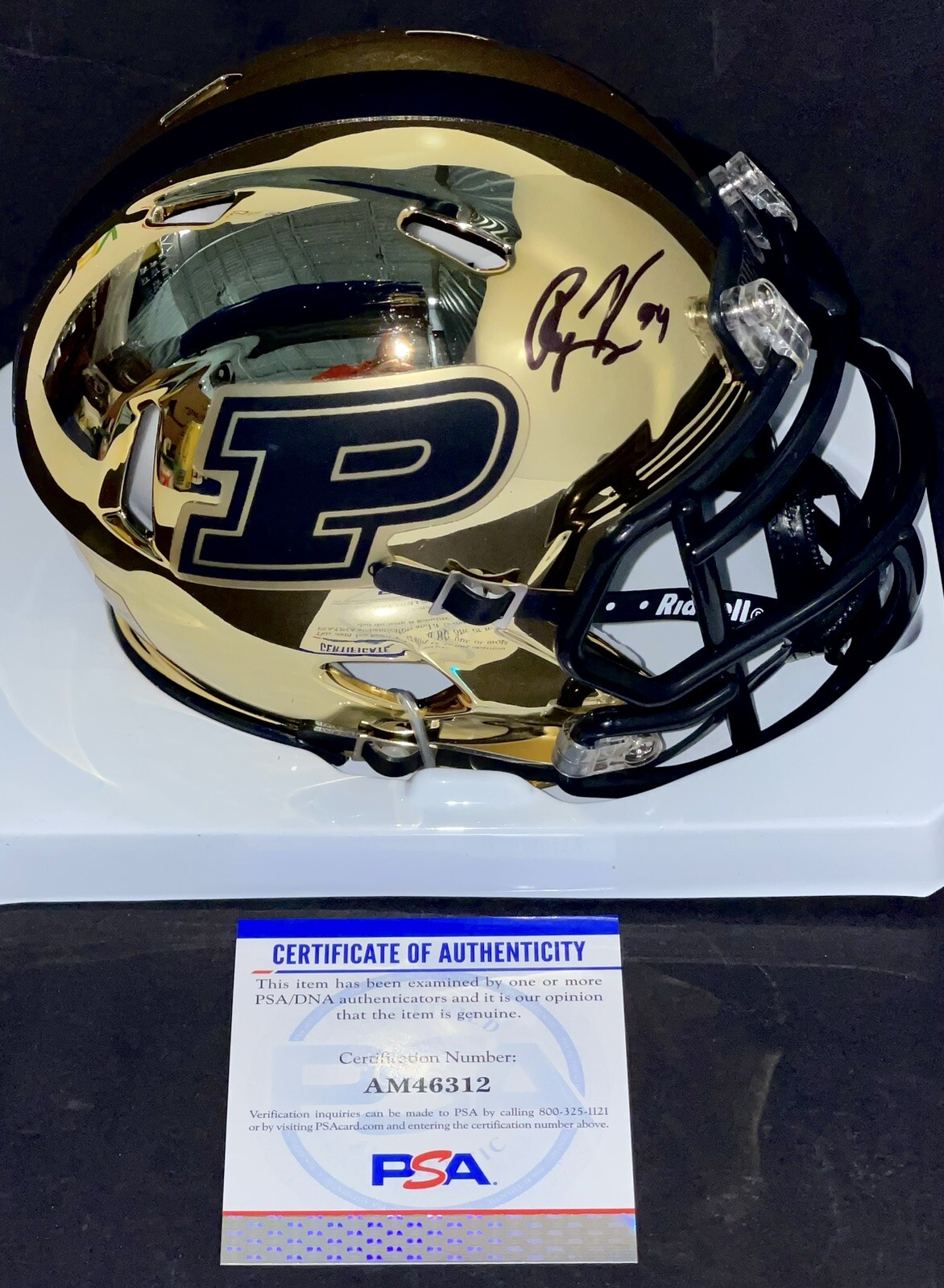 Ryan Kerrigan Signed Autographed Purdue Boilermakers Chrome Mini Helmet PSA/DNA
