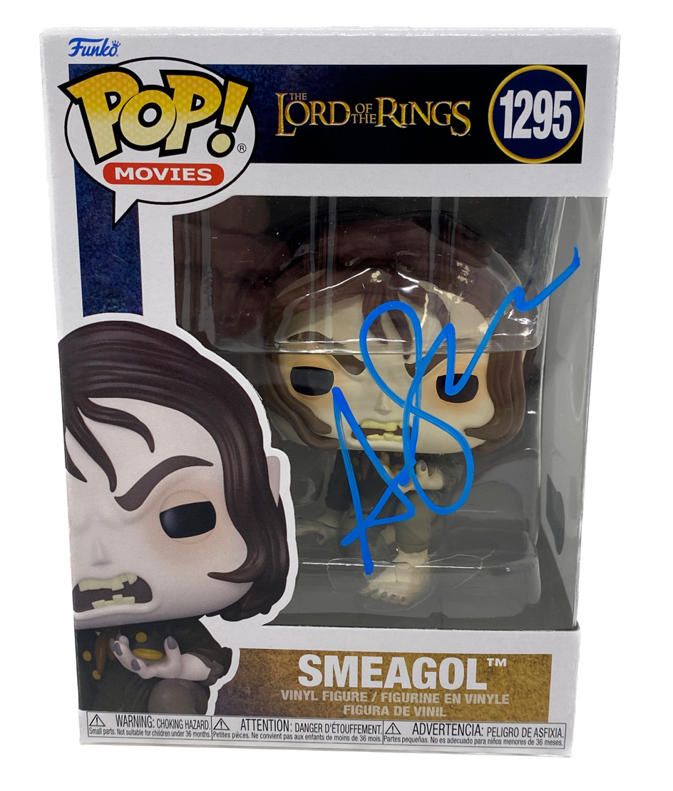 Andy Serkis Signed Funko Pop The Lord of The Rings Smeagol Autograph Beckett COA
