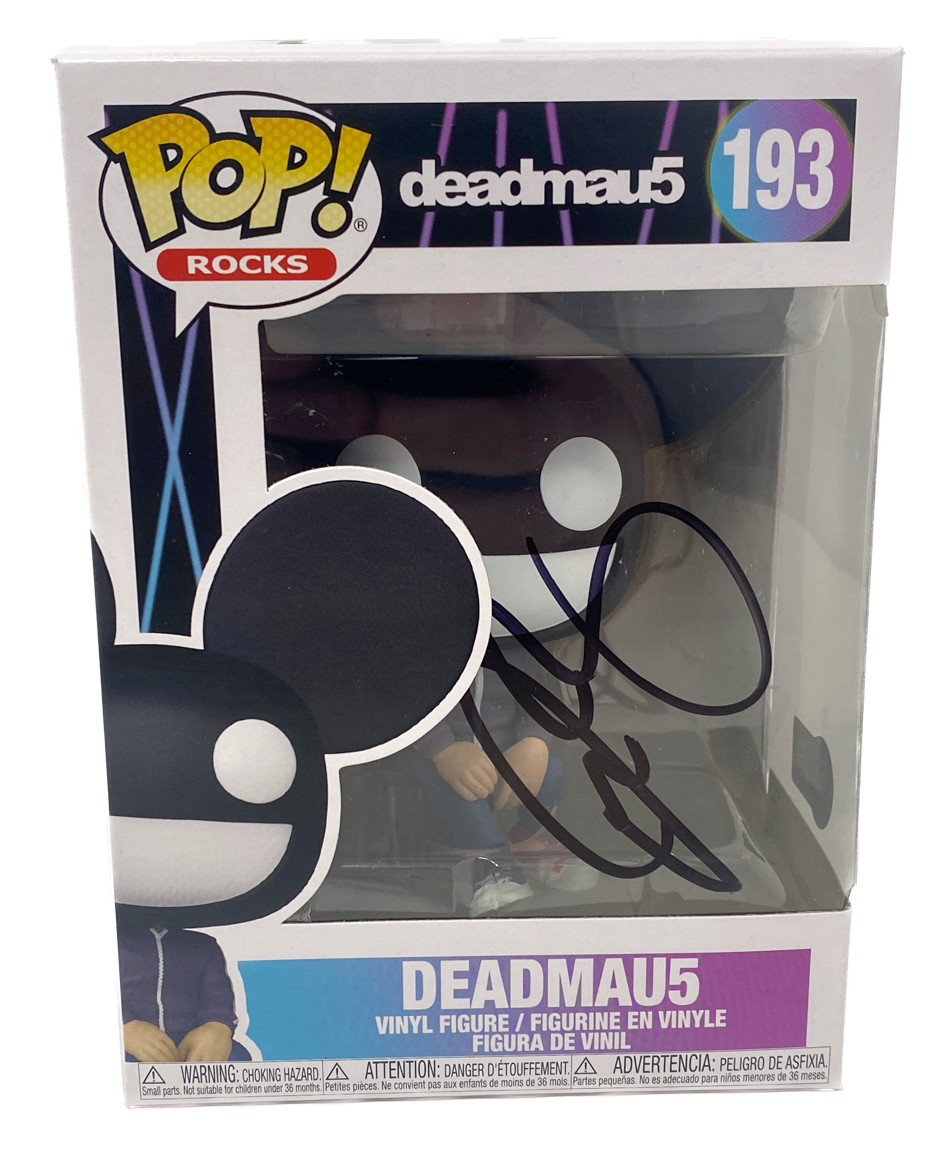 Deadmau5 Signed Autograph Funko Pop Rocks #193 Figure Deadmaus DJ Beckett COA
