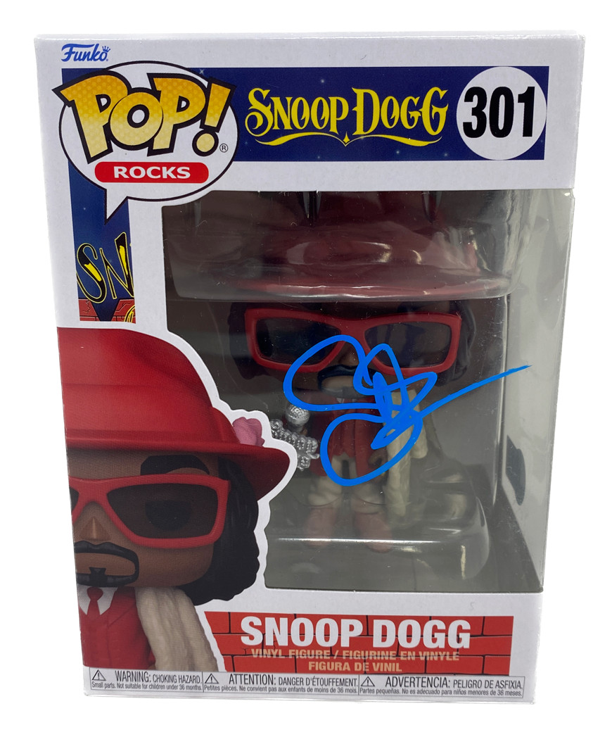 Snoop Dogg Signed Autograph Funko Pop Rocks #301 Figure Beckett COA
