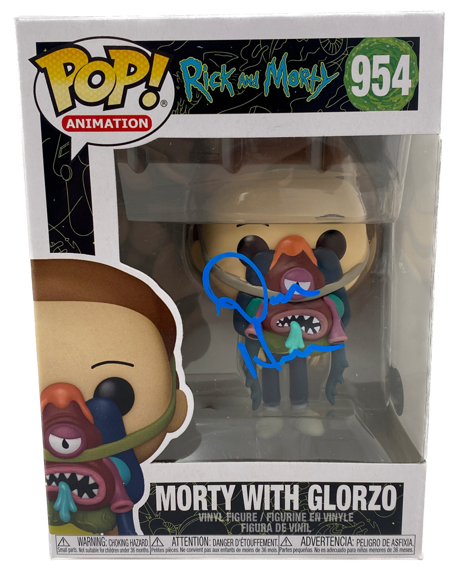 Dan Harmon Signed Rick and Morty with Glorzo Funko Pop 954 Autograph Beckett COA
