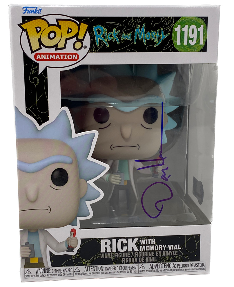 Dan Harmon Signed Rick and Morty Funko Pop Rick #1191 Autograph Beckett COA
