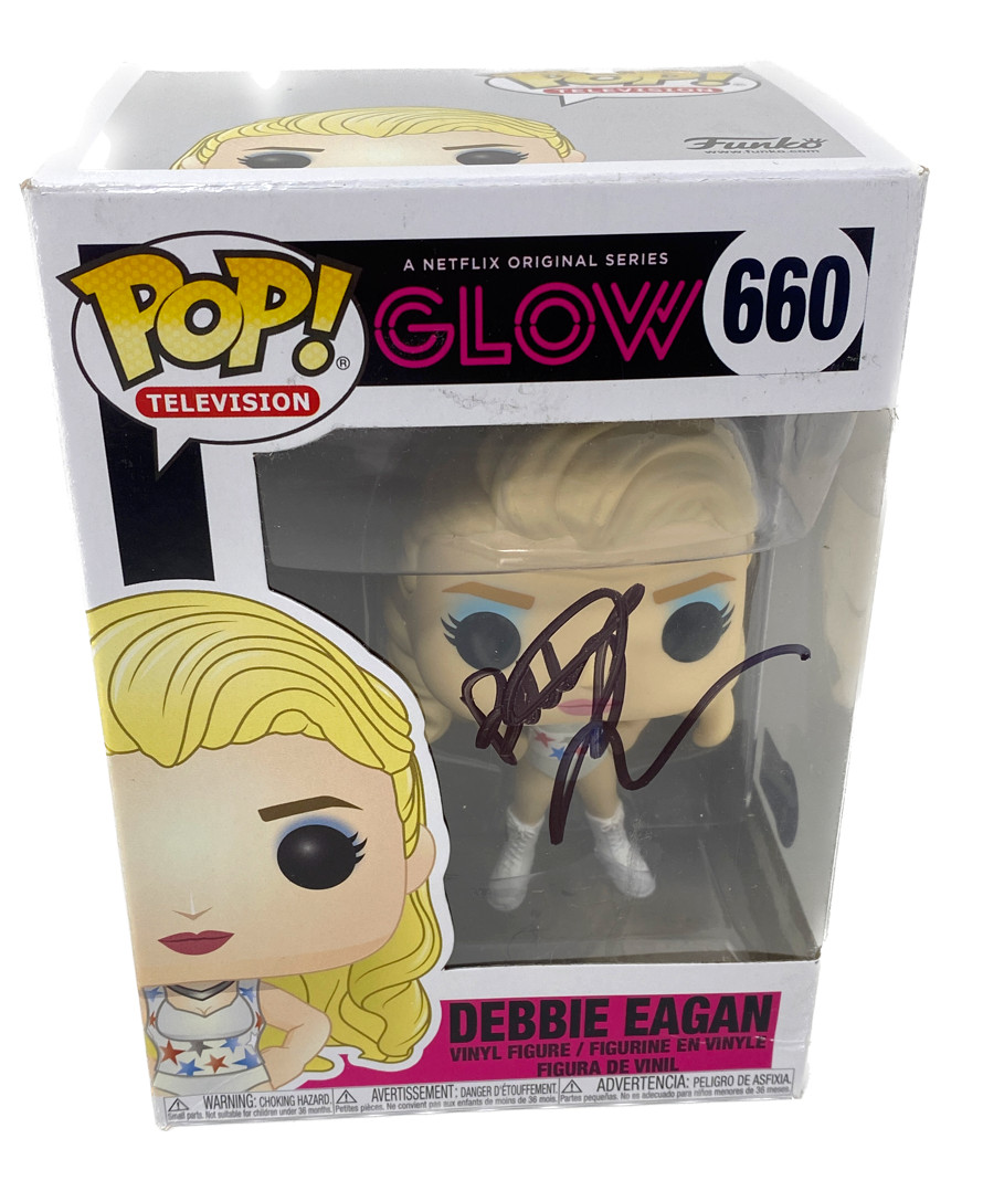 Betty Gilpin Signed Funko Pop Glow Debbie Eagan #660 Autograph Beckett COA
