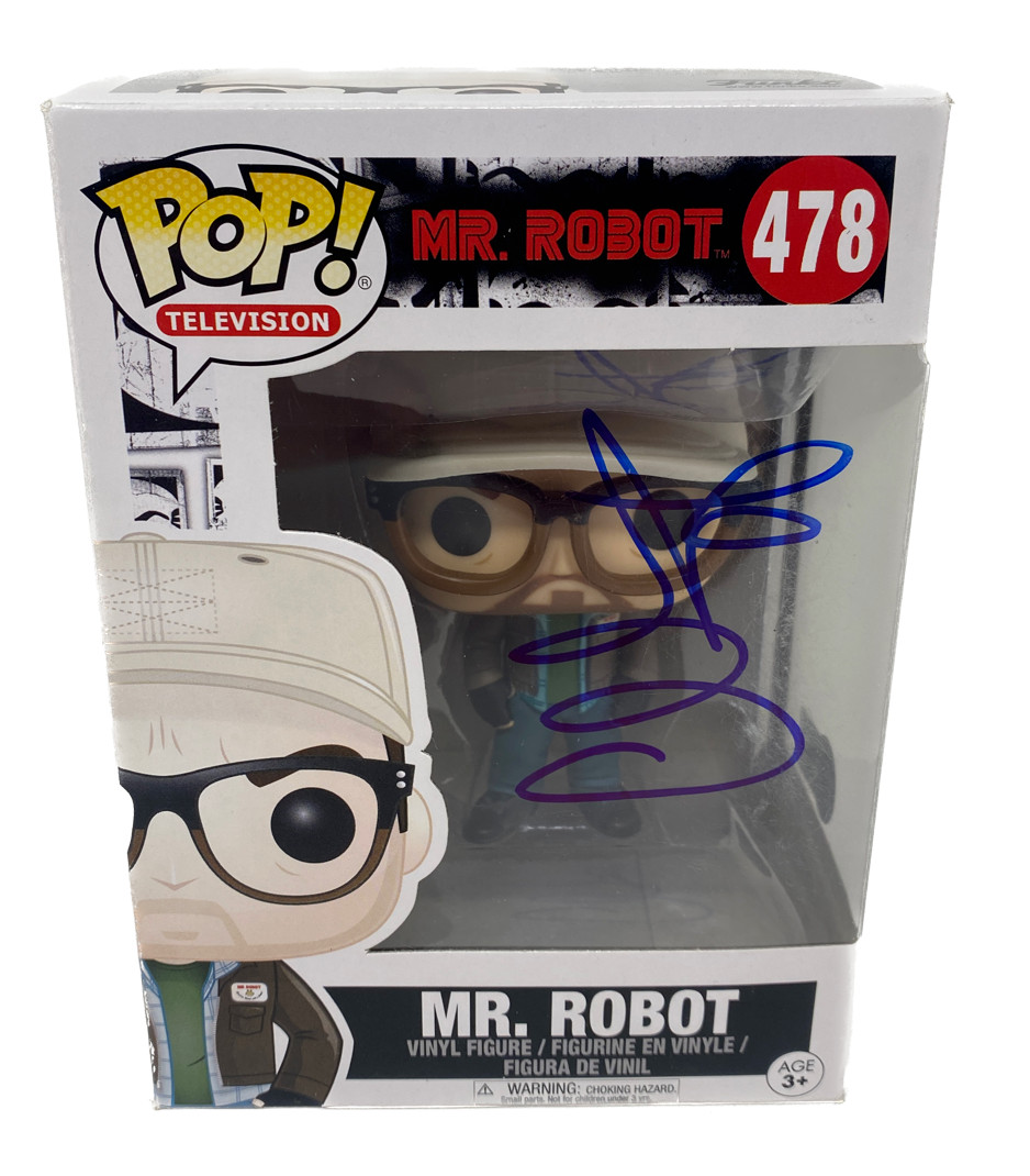 Christian Slater Signed Mr. Robot Funko Pop #478 Autograph Beckett COA
