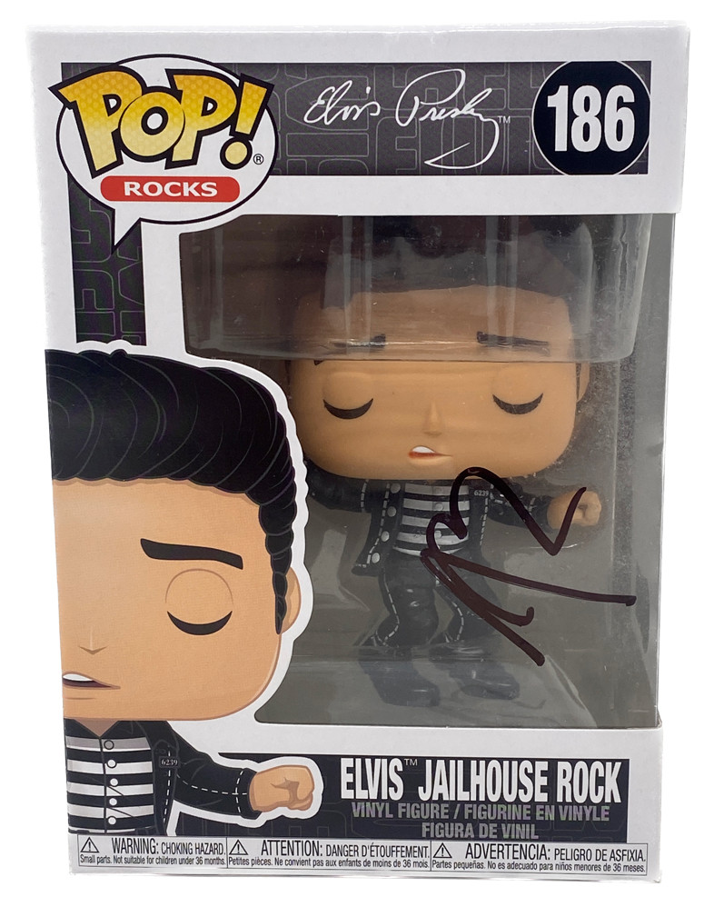 Austin Butler Signed Funko Pop Elvis Jailhouse Rock 186 Autograph Beckett COA
