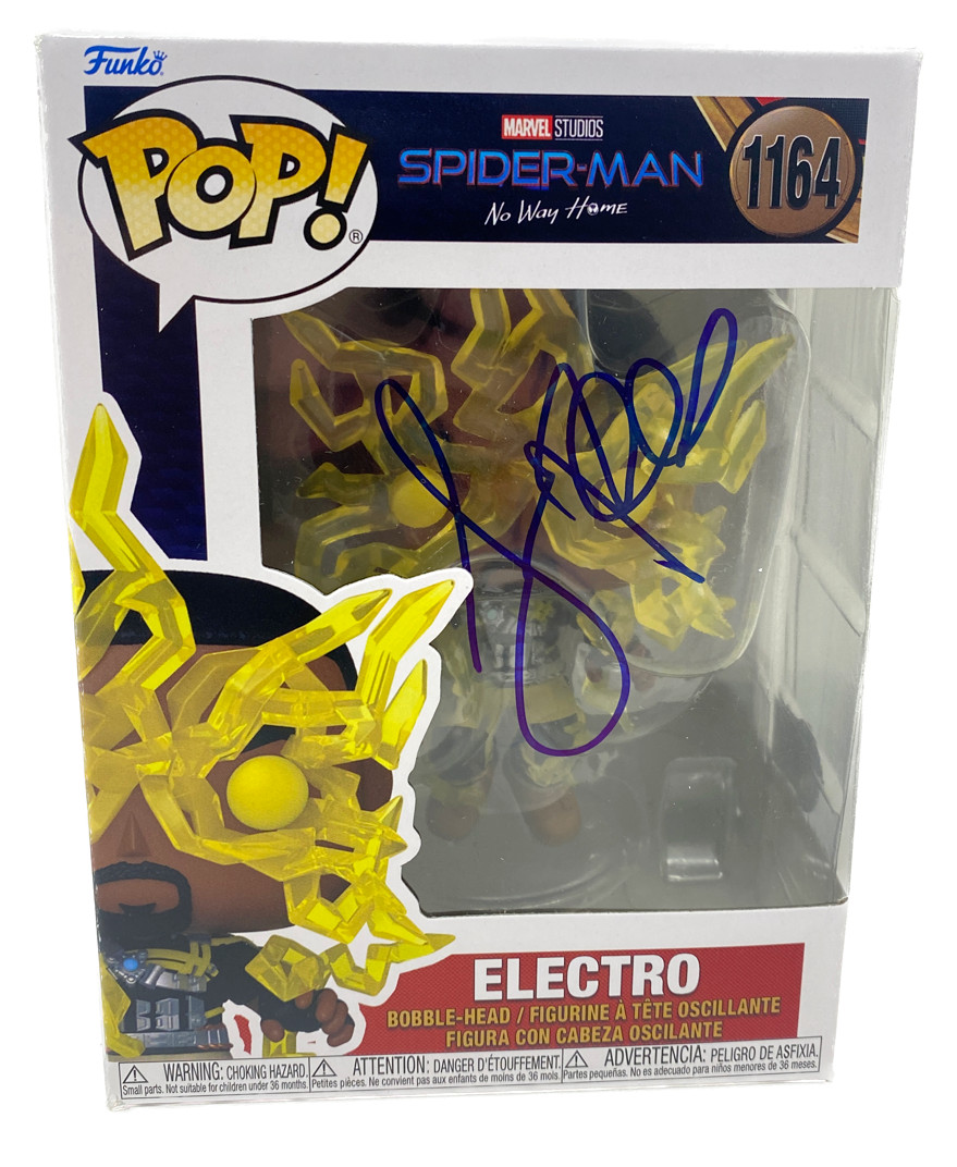 Jamie Foxx Signed Electro Spider-Man No Way Home Funko Pop Autograph Beckett COA
