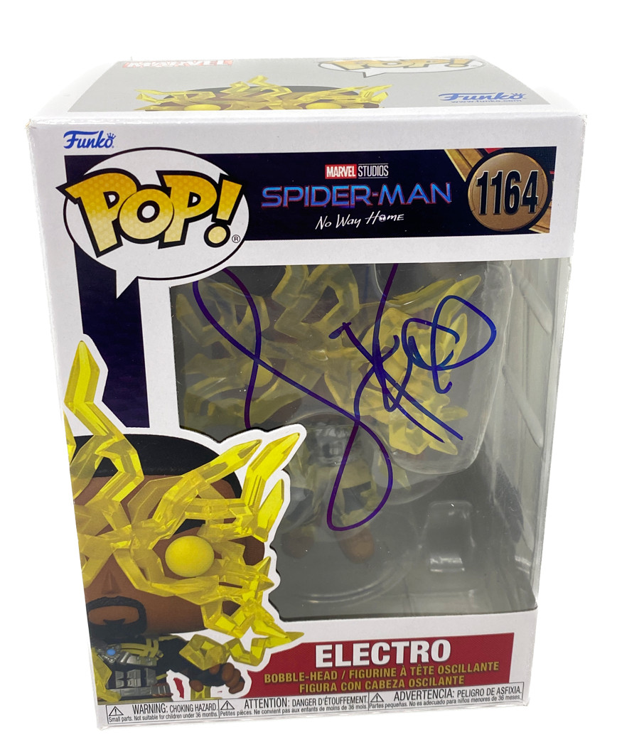 Jamie Foxx Signed Electro Spider-Man No Way Home Funko Pop Autograph Beckett COA
