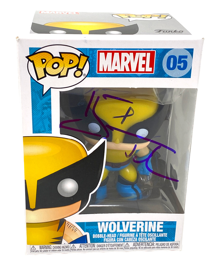 Hugh Jackman Signed Funko Pop Marvel Wolverine #05 Autograph X-Men Beckett COA
