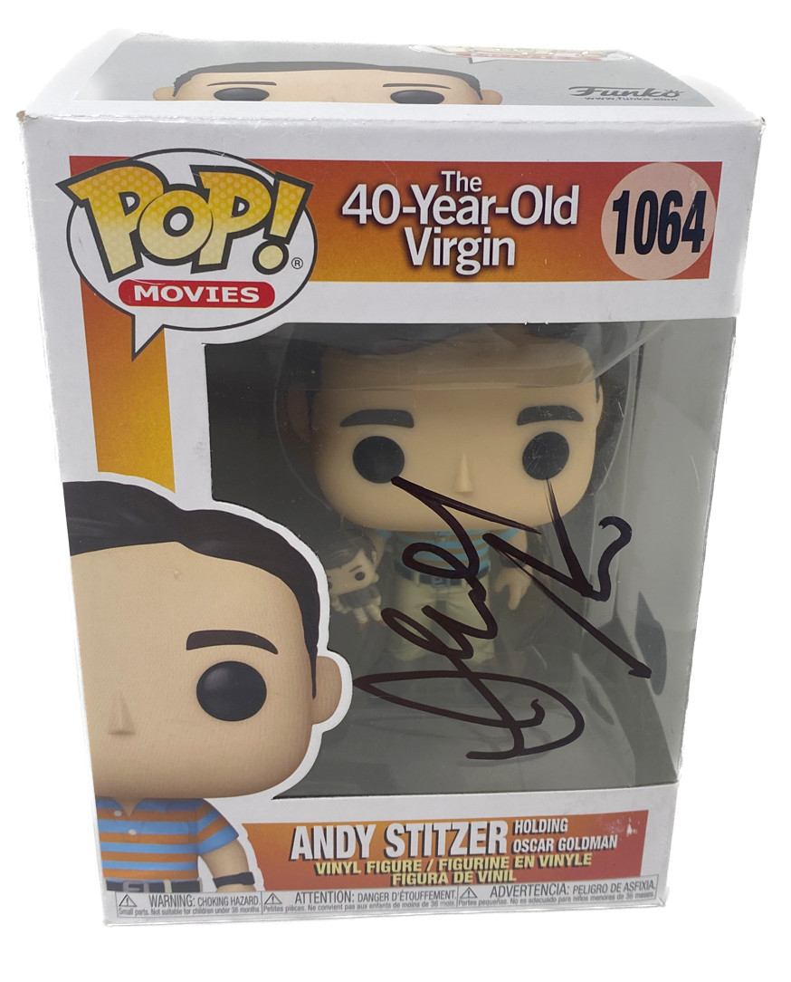Judd Apatow Signed Funko Pop Andy Stitzer The 40 Year Old Virgin Beckett COA

