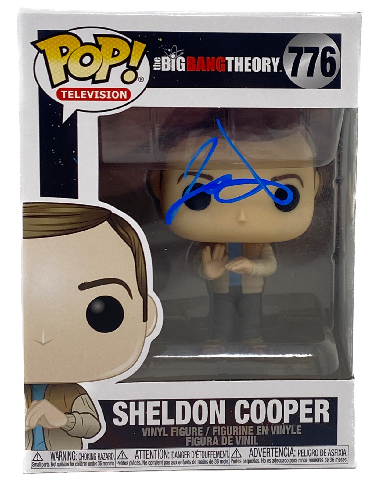 Iain Armitage Signed Funko Pop The Big Bang Theory Young Sheldon Cooper ACOA COA
