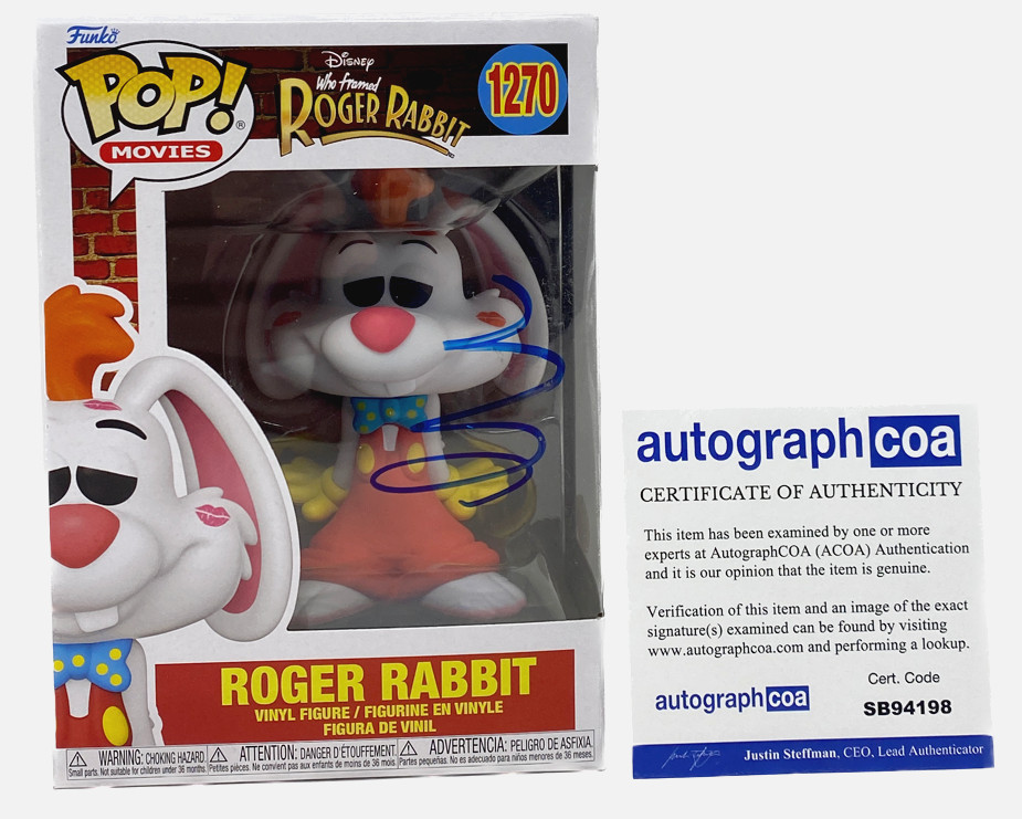 Charles Fleischer Signed Autograph Funko Pop Who Framed Roger Rabbit ACOA COA
