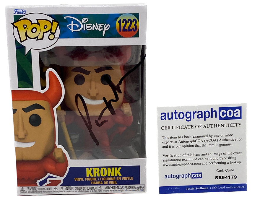 Patrick Warburton Signed Funko Pop The Emperor's New Groove Kronk ACOA COA
