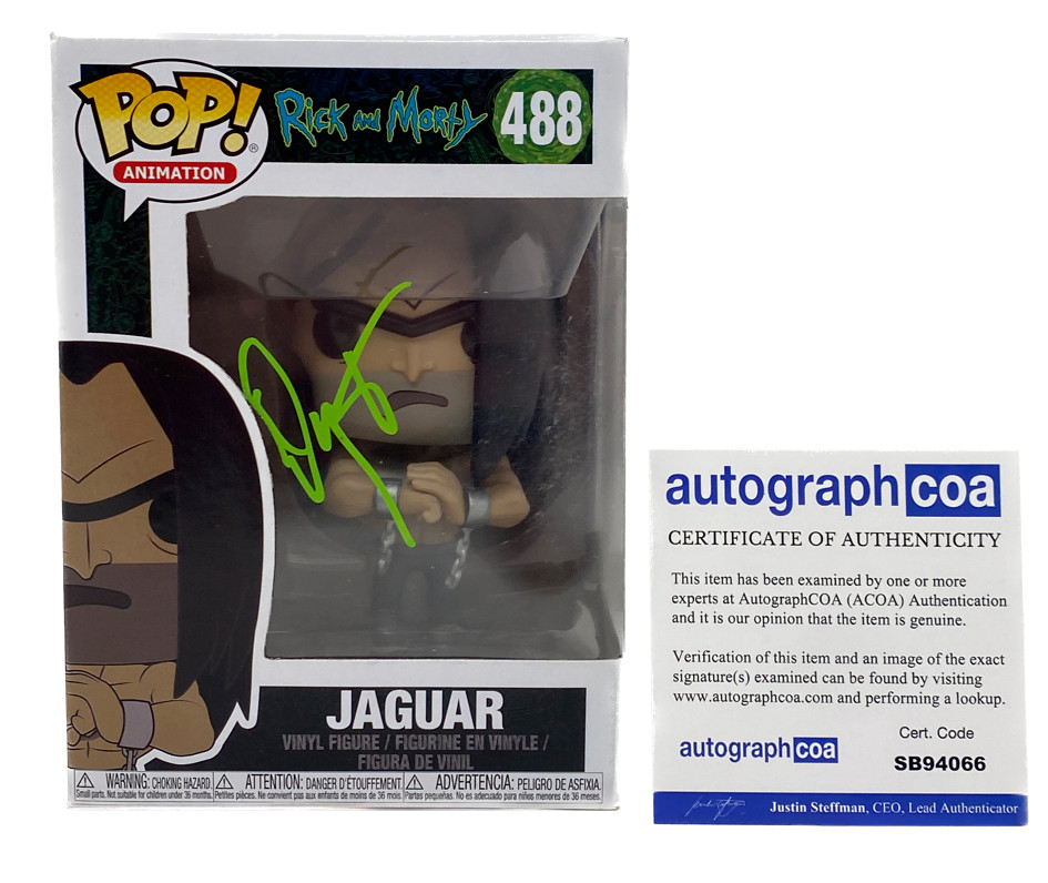Danny Trejo Signed Autograph Rick and Morty Jaguar Funko Pop #488 ACOA COA
