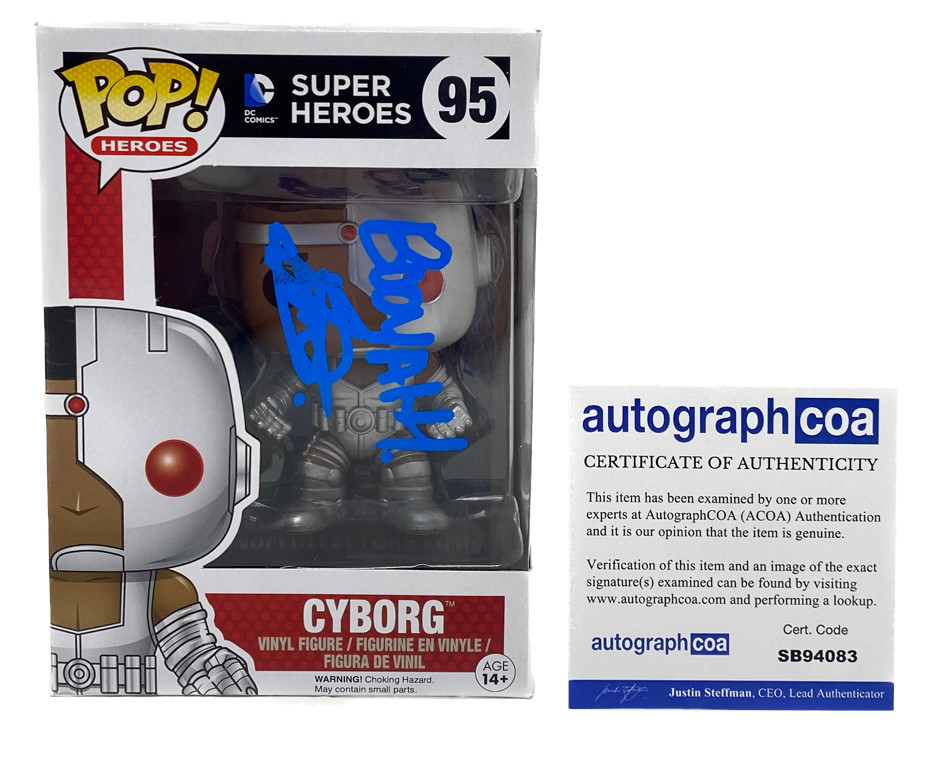 Joivan Wade Doom Patrol Signed Autograph Cyborg Funko Pop 95 ACOA COA
