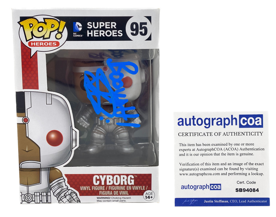 Joivan Wade Doom Patrol Signed Autograph Cyborg Funko Pop 95 ACOA COA
