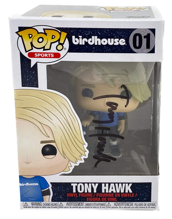 Tony Hawk Signed Autograph Funko Pop Birdhouse 01 Skateboarding ACOA COA
