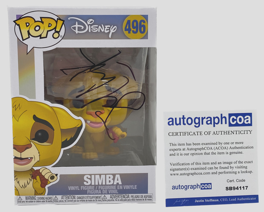 Jeffrey Katzenberg Signed The Lion King Simba Funko Pop Disney Chairman ACOA COA
