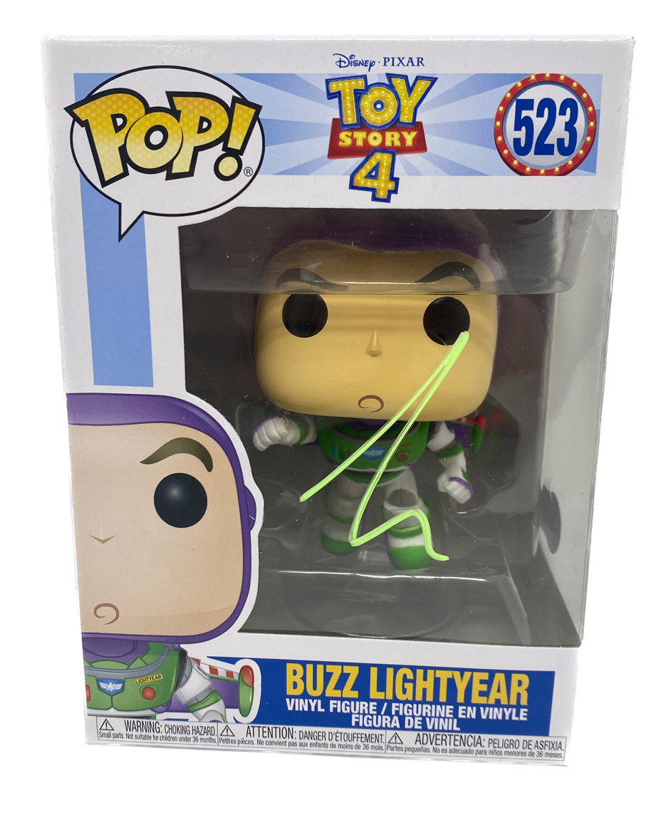 TIM ALLEN TOY STORY SIGNED FUNKO POP BUZZ LIGHTYEAR #523 AUTOGRAPH BECKETT COA COLLECTIBLE MEMORABILIA