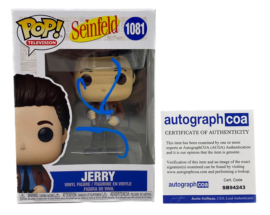 Jerry Seinfeld Signed Autograph Funko Pop Figure 1081 ACOA COA
