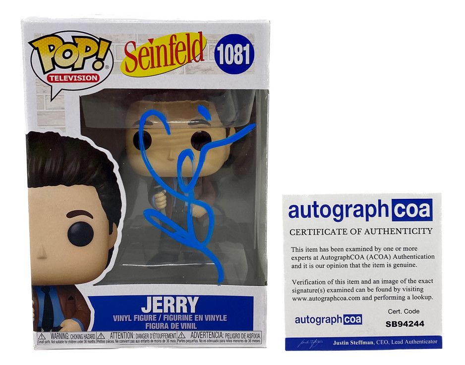 Jerry Seinfeld Signed Autograph Funko Pop Figure 1081 ACOA COA
