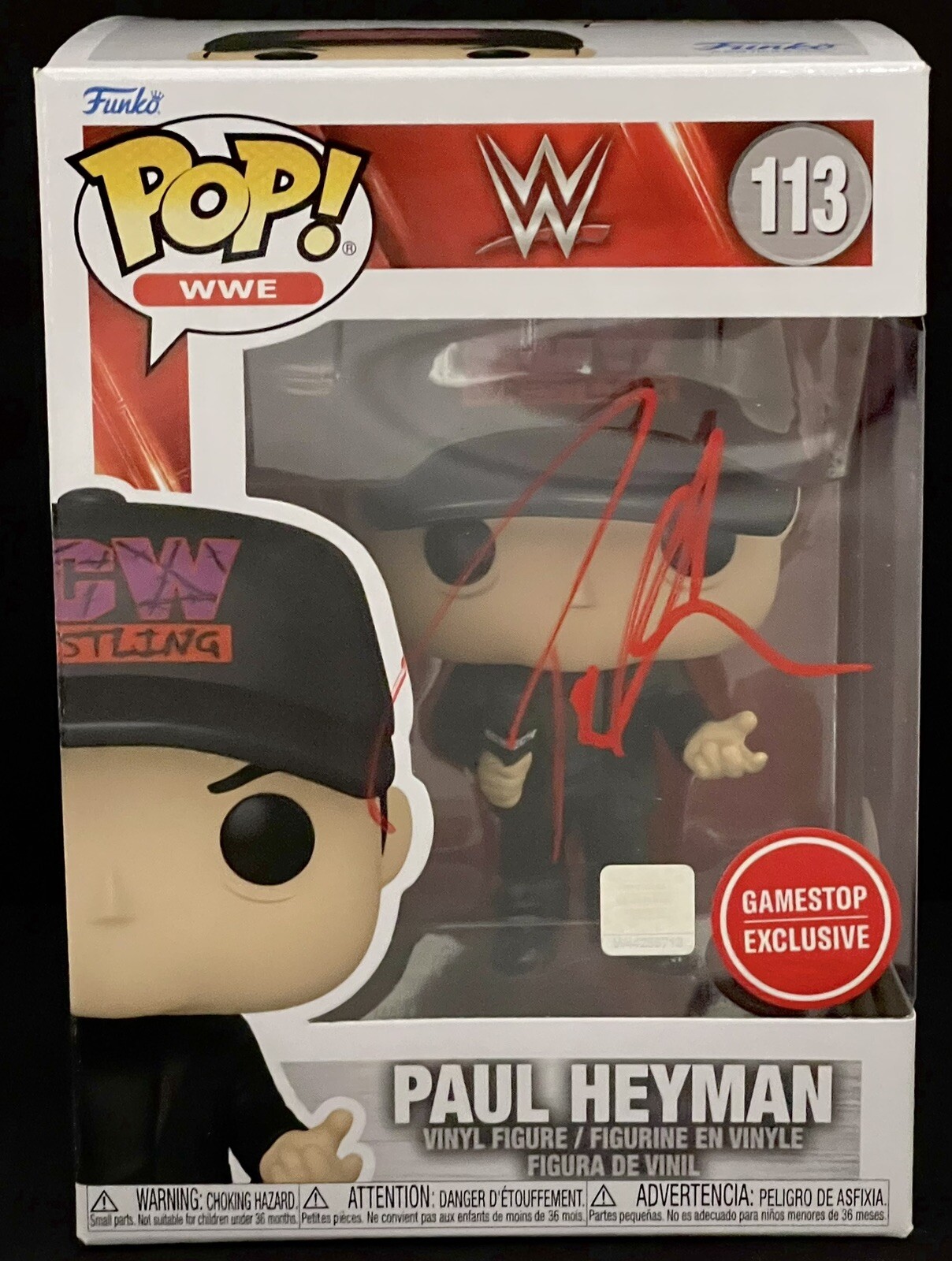 Paul Heyman Signed Autographed WWE ECW Funko Pop Figure JSA Roman
