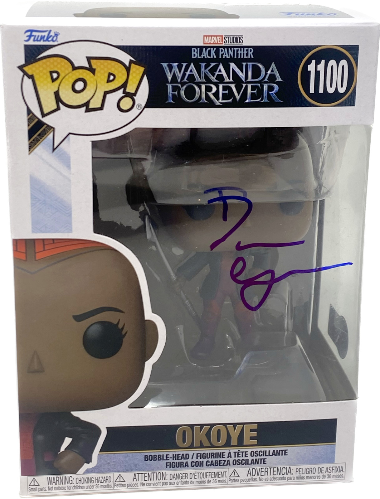 Danai Gurira Signed Autograph Funko Pop Black Panther Okoye 1100 Beckett COA
