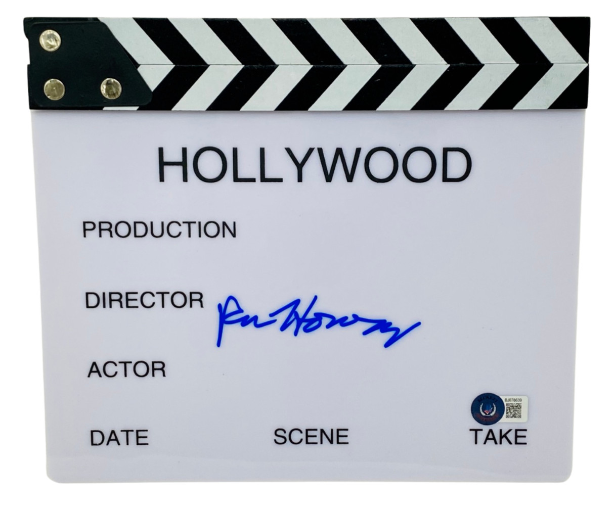 Ron Howard Signed Autograph Movie Director Clapboard Solo Star Wars Beckett COA
