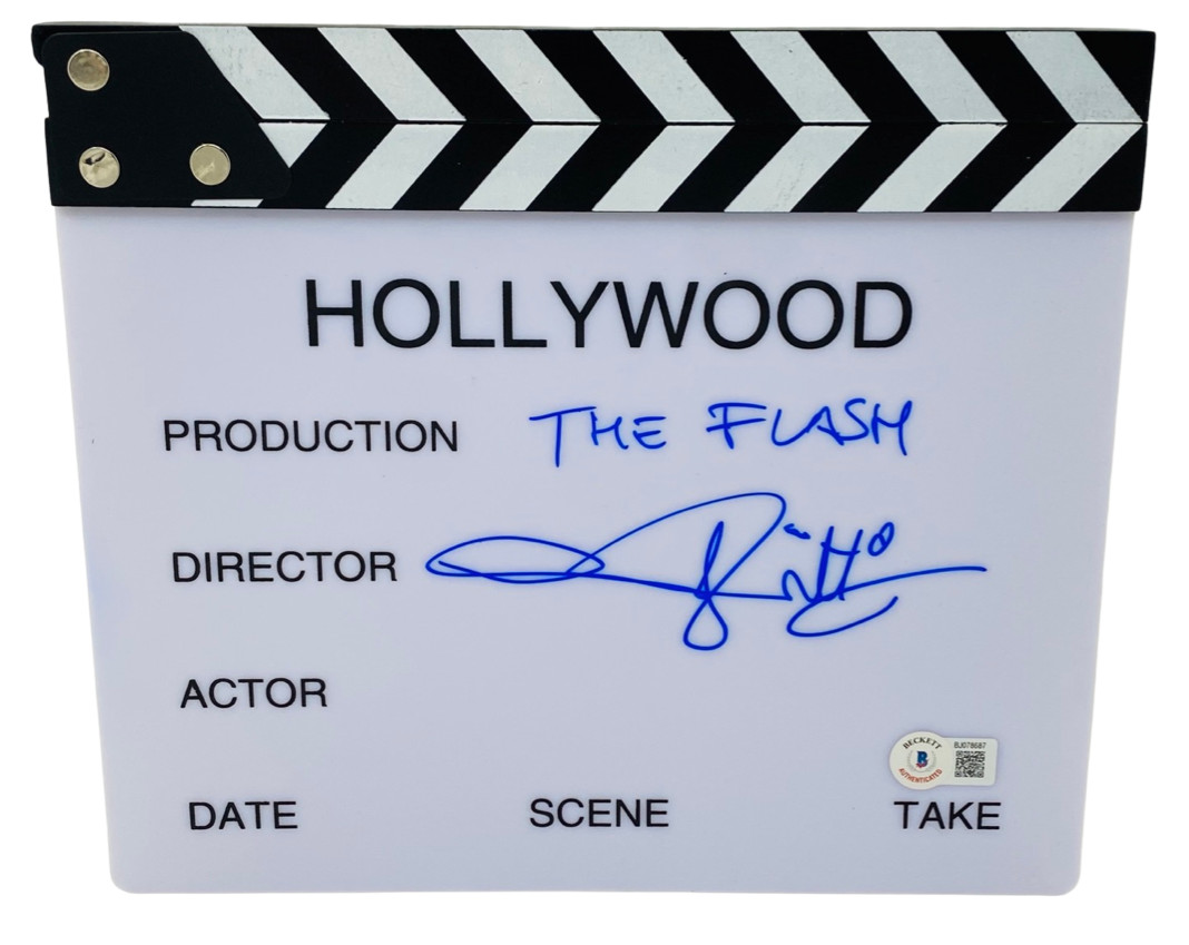 Andy Muschietti Signed Autograph The Flash Movie Director Clapboard Beckett COA
