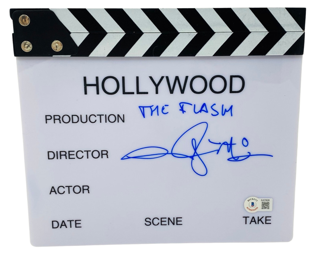 Andy Muschietti Signed Autograph The Flash Movie Director Clapboard Beckett COA
