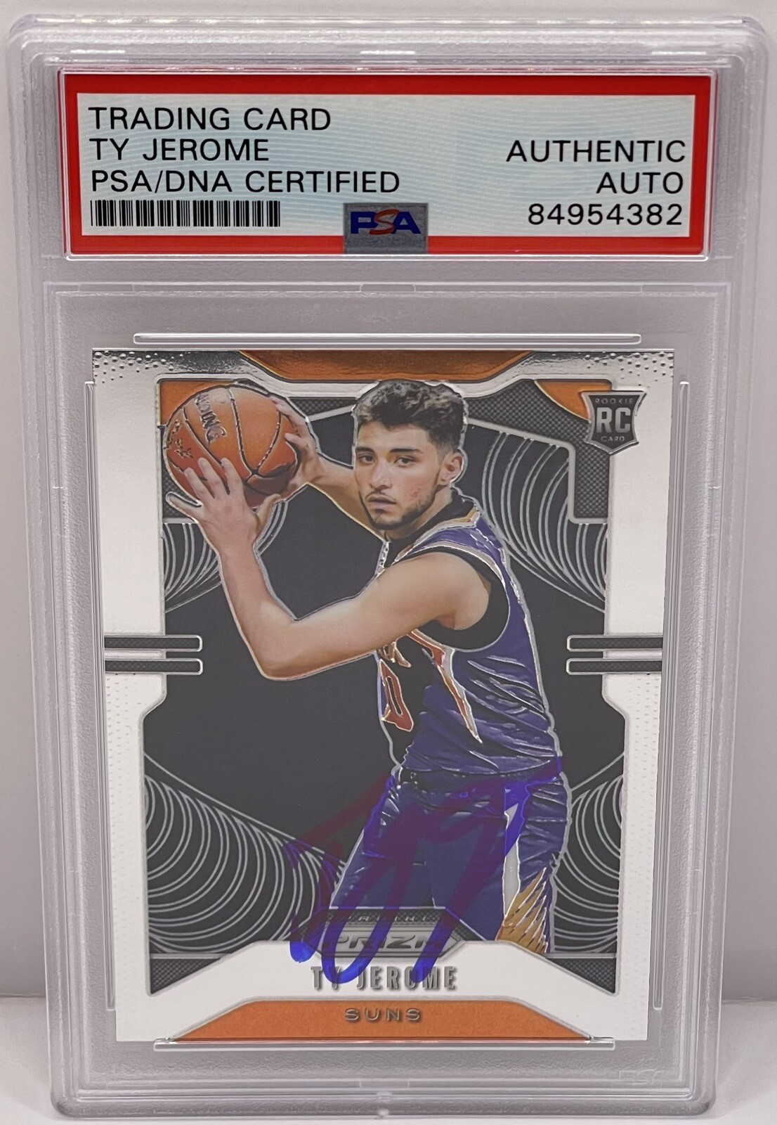 TY Jerome Signed Auto 2019-20 Prizm Rookie Card PSA/DNA Slab Warriors
