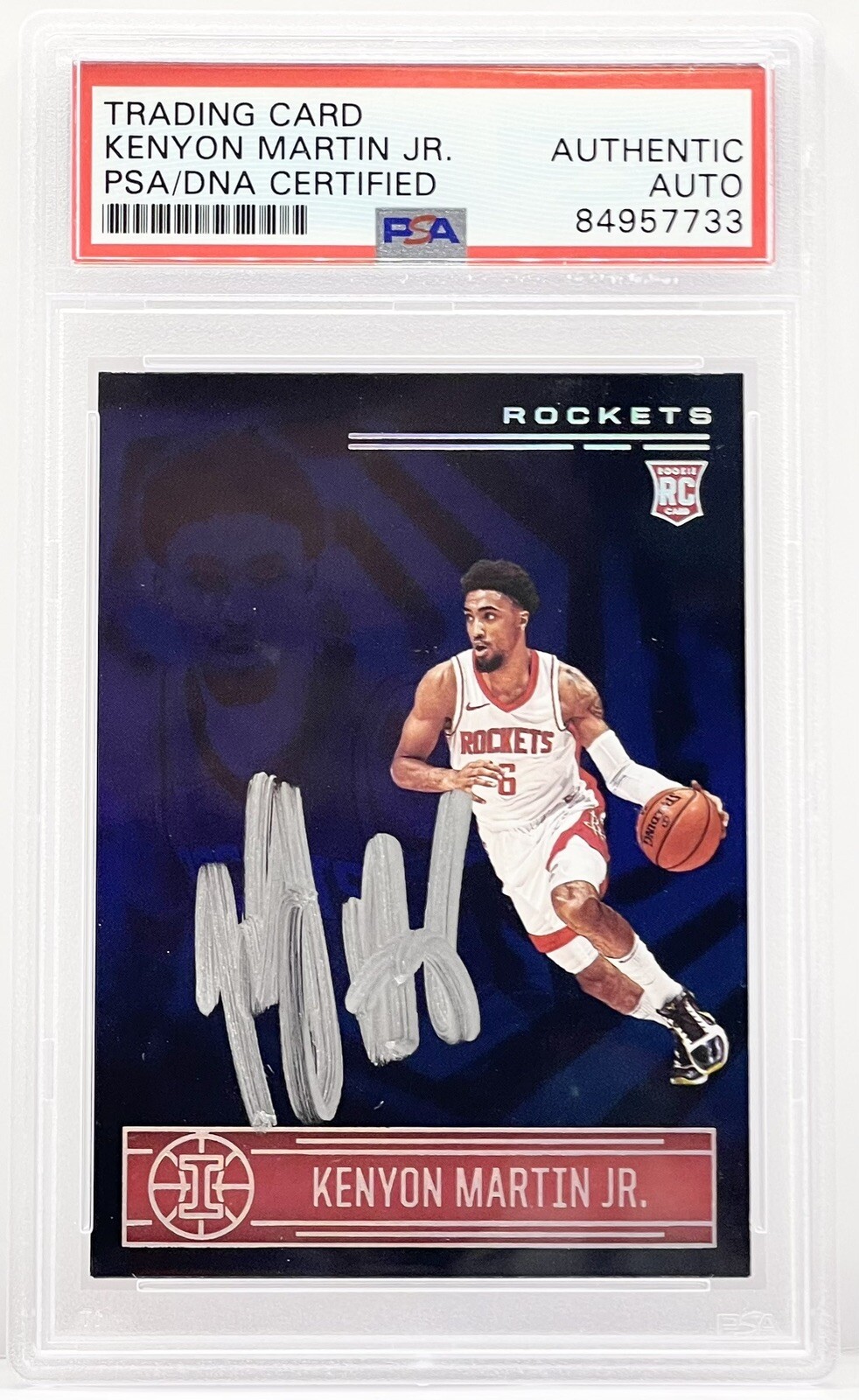 Kenyon Martin Jr Signed 2020-21 Illusions Rookie Card Rockets PSA/DNA Slabbed
