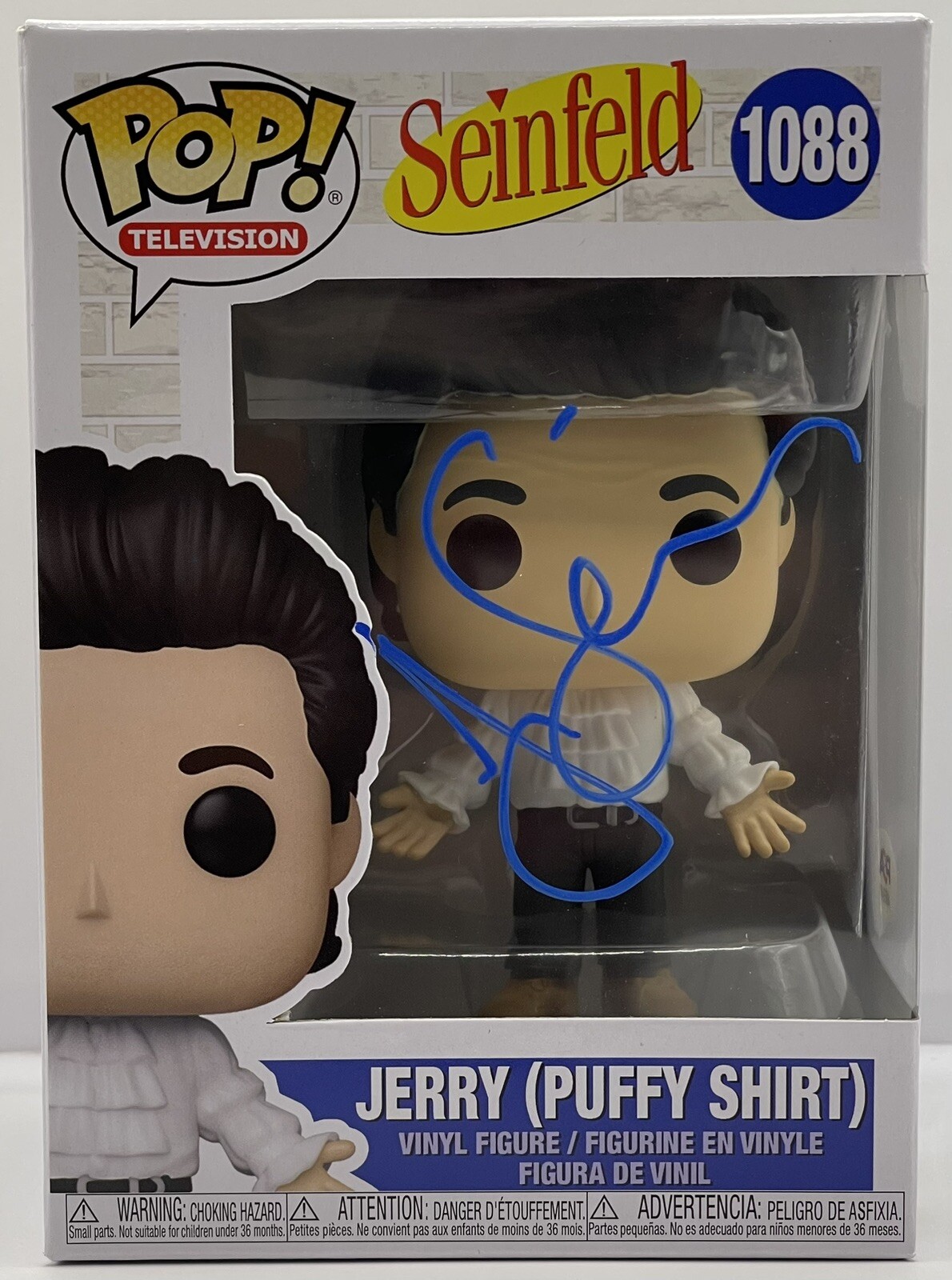 Jerry Seinfeld Signed Puffy Shirt Funko POP! #1088 TV Comedian LEGEND PSA/DNA
