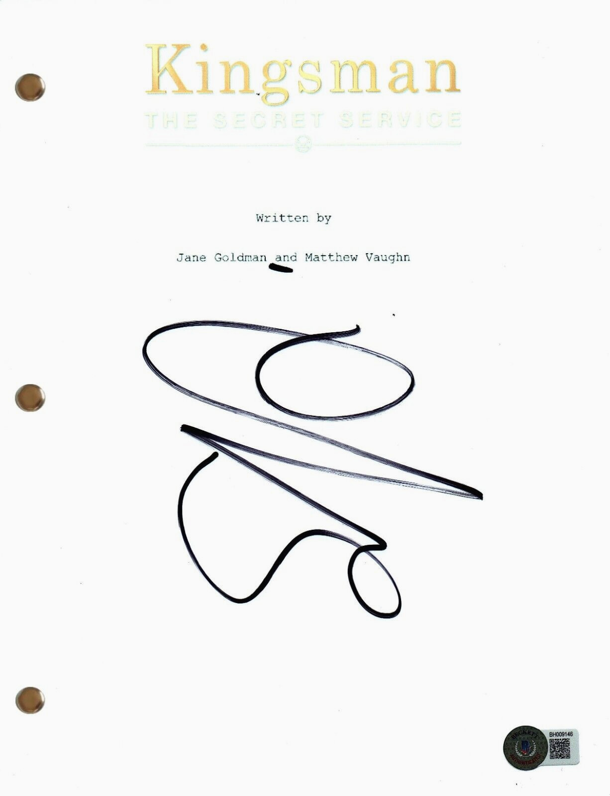 Sofia Boutella Signed Autograph Kingsman The Secret Service Movie Script BAS COA
