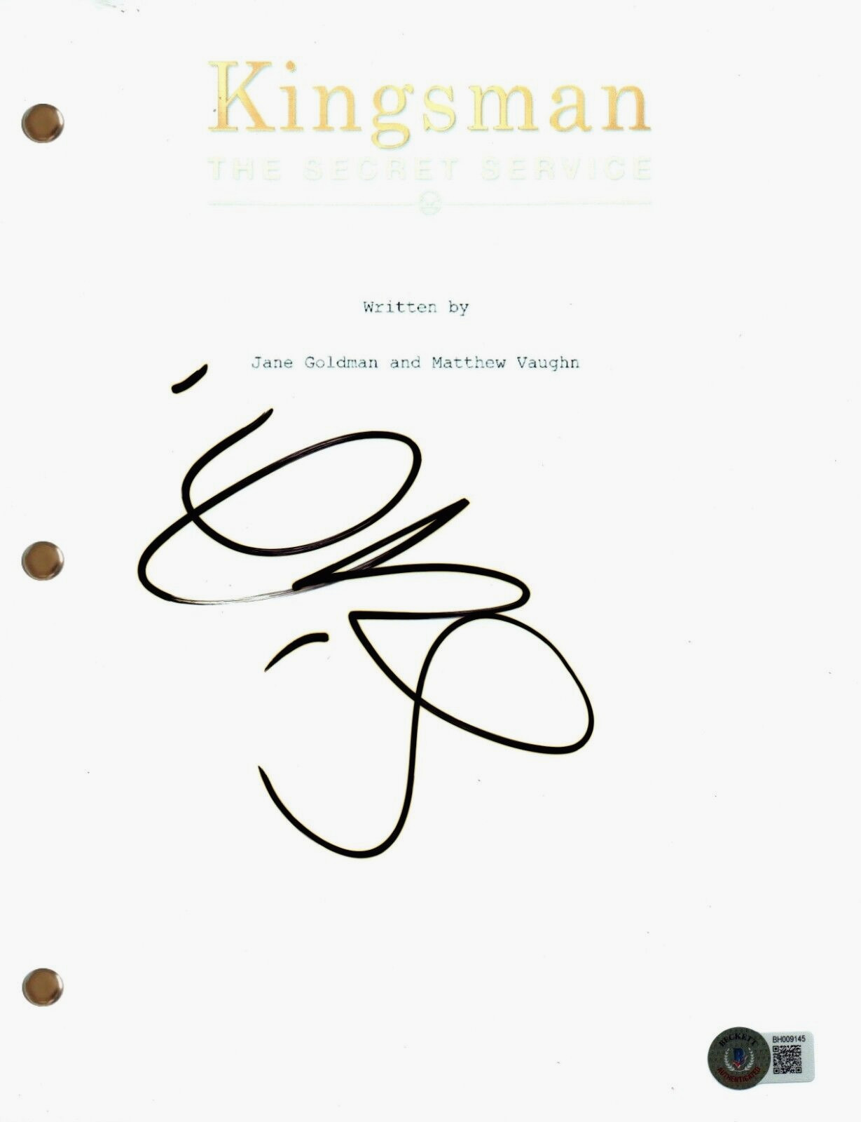 Sofia Boutella Signed Autograph Kingsman The Secret Service Movie Script BAS COA
