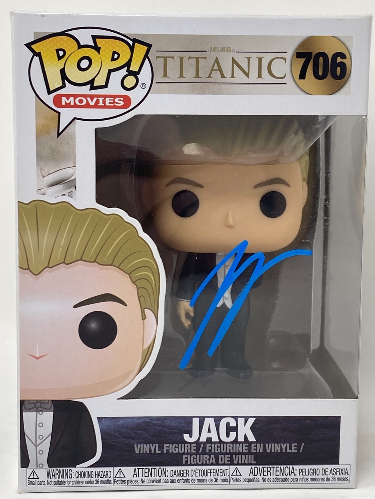 Leonardo Dicaprio Signed Autograph Funko Pop Titanic Jack 706 ACOA COA
