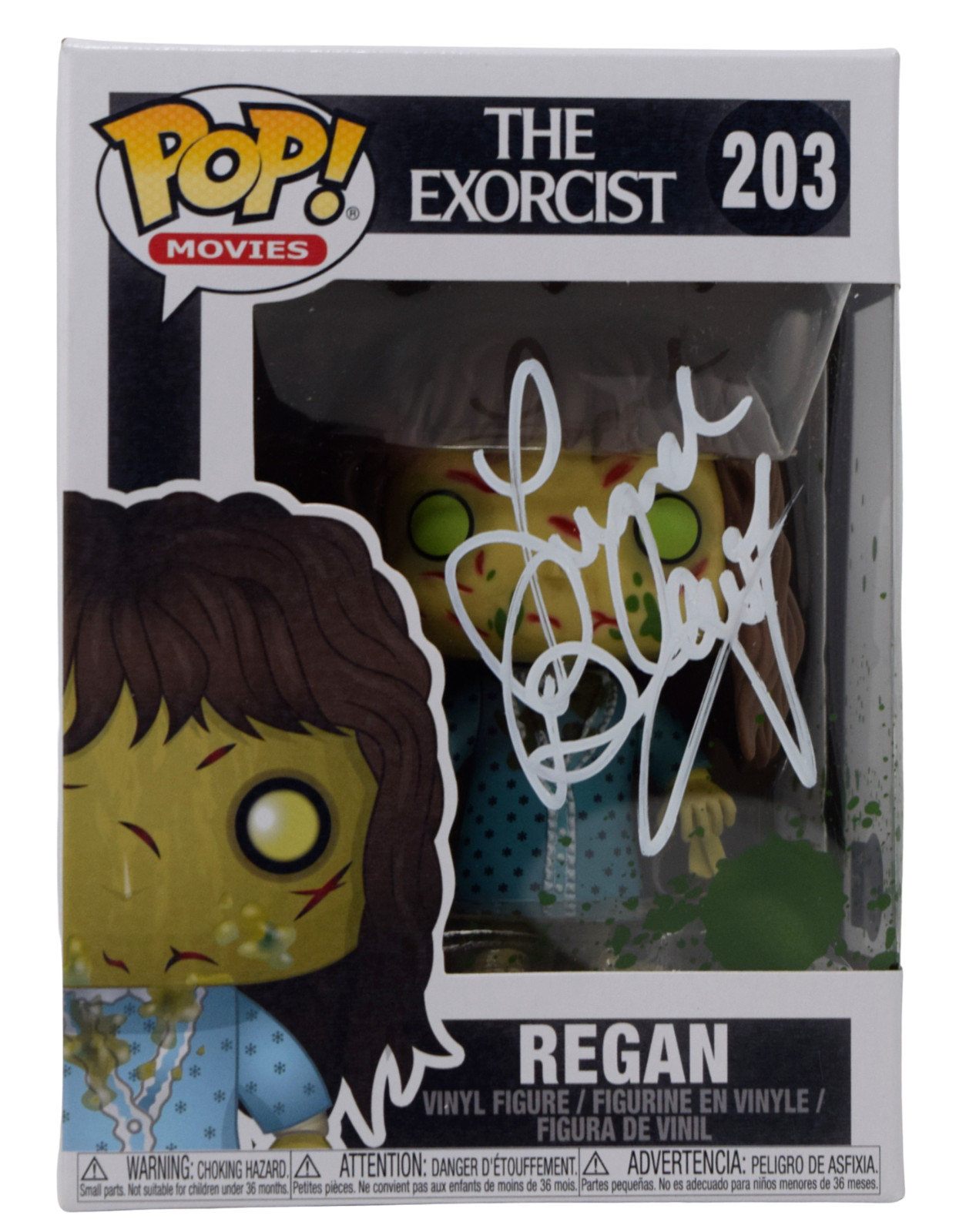 Linda Blair Signed Autograph Funko Pop The Exorcist Regan 203 Horror Beckett COA

