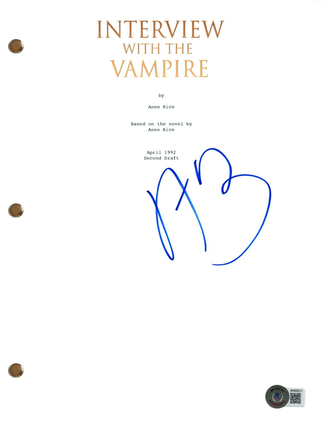 Antonio Banderas Signed Interview with the Vampire Full Movie Script Beckett COA
