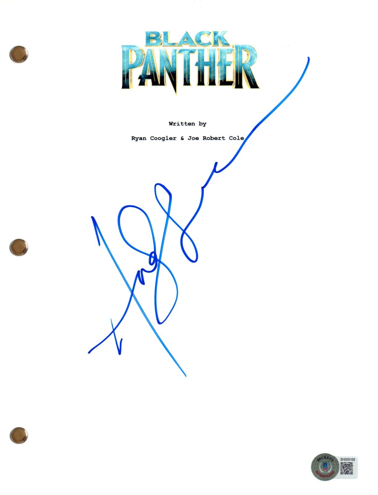 ANDY SERKIS SIGNED AUTOGRAPH BLACK PANTHER FULL MOVIE SCRIPT BECKETT COA COLLECTIBLE MEMORABILIA