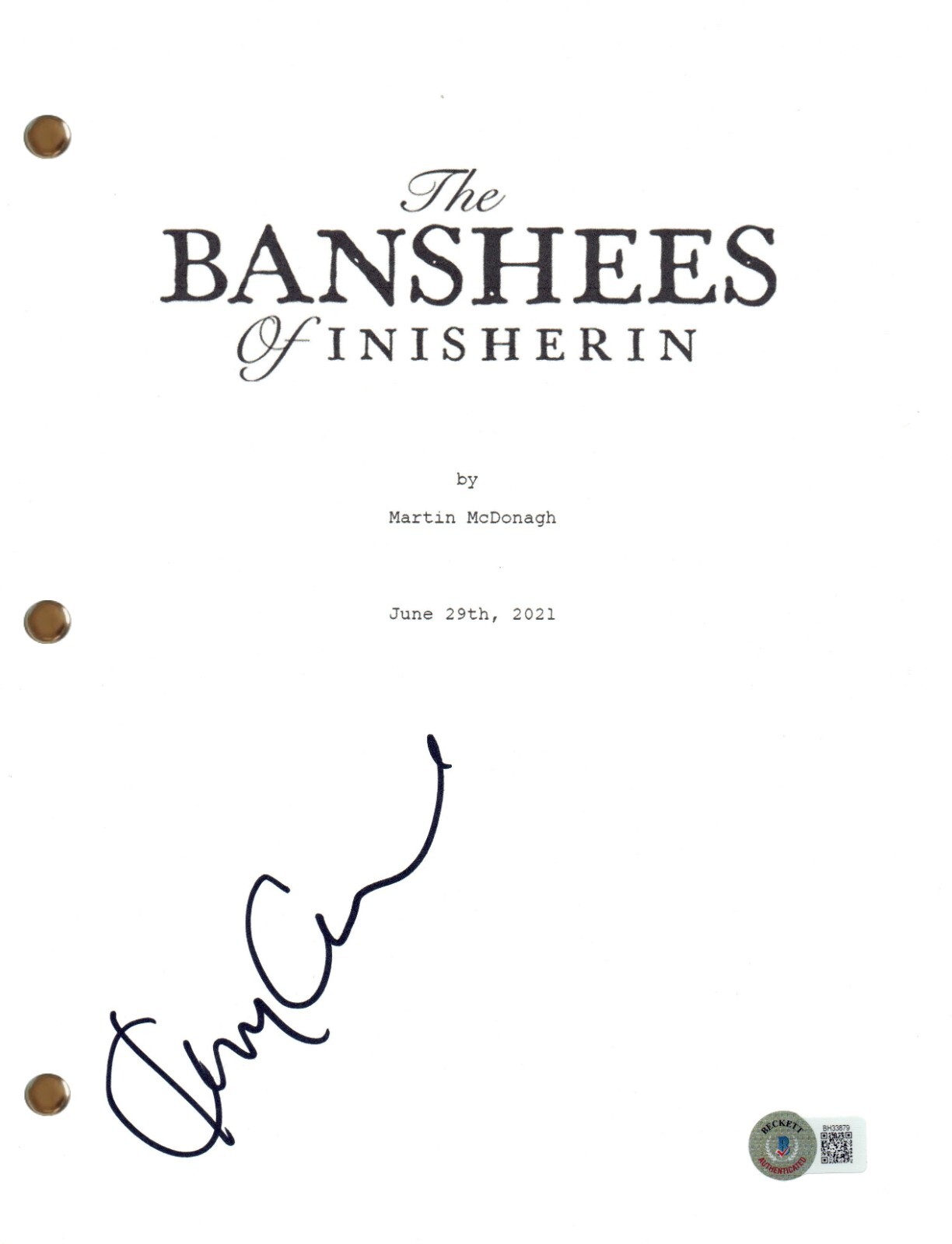 Kerry Condon Signed Autograph The Banshees of Inisherin Movie Script Beckett COA
