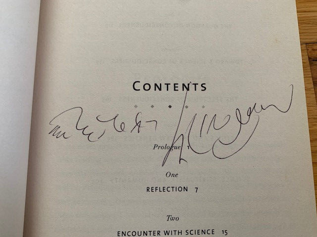 DALAI LAMA HAND SIGNED BOOK UNIVERSE IN A SINGLE ATOM RARE JSA LETTER
