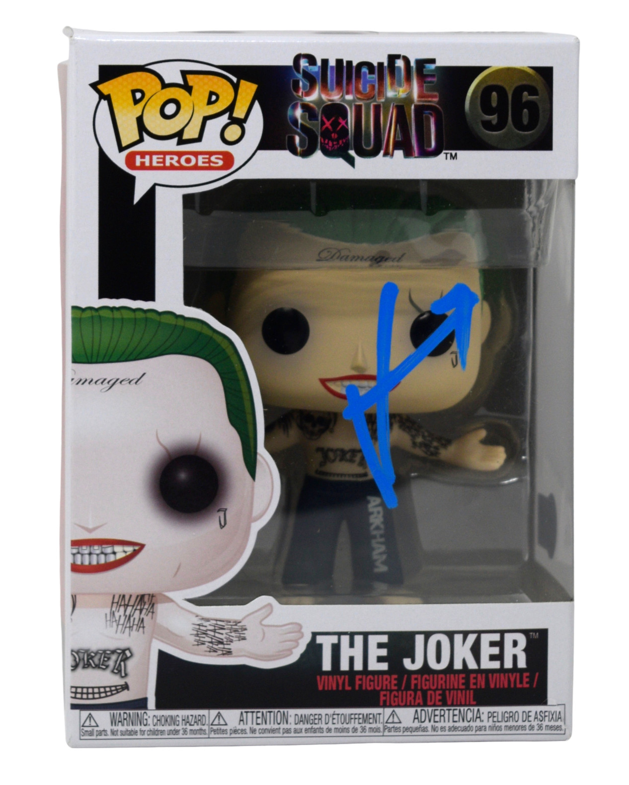 Jared Leto Signed Autograph Funko Pop Suicide Squad The Joker #96 Beckett COA
