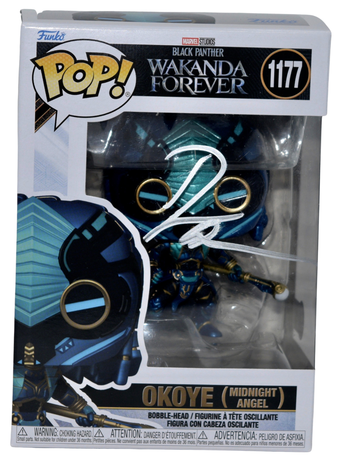 Danai Gurira Signed Autograph Funko Pop Black Panther Okoye 1177 Beckett COA
