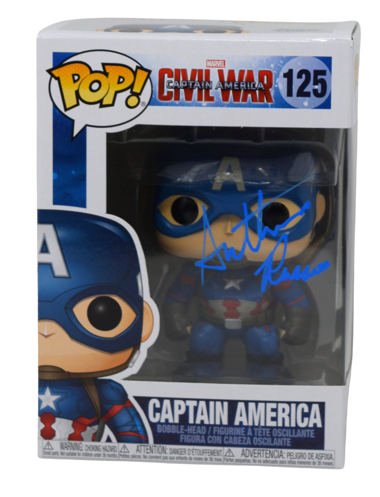 ANTHONY RUSSO SIGNED AUTOGRAPH FUNKO POP CAPTAIN AMERICA AVENGERS BECKETT COA COLLECTIBLE MEMORABILIA