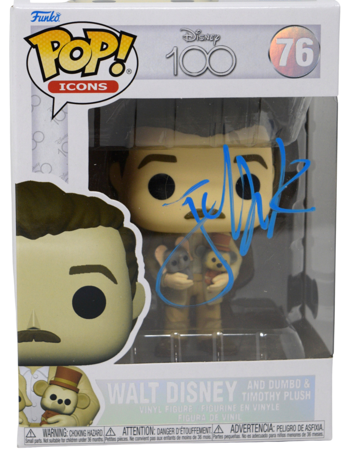 Jeffrey Katzenberg Signed Autograph Funko Pop Walt Disney Chairman Beckett COA
